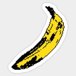 Banana Pop Art 8 Bit Sticker